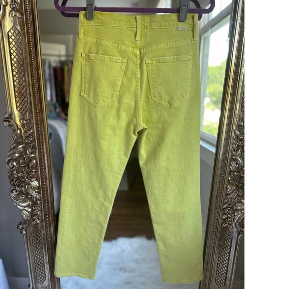 MOTHER The Tomcat Citron High Rise Straight Leg Denim Jeans Size 25 - Picture 4 of 10
